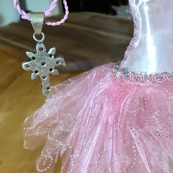 STERLING SILVER 925 GARNET AMETHYST MULTI-STONE CROSS PENDANT​​ - Picture 6 of 9